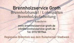 Dieses Bild zeigt das Logo des Unternehmens Brennholzservice Groth